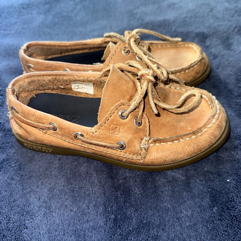 Sperry Kids Tan Boat Shoes